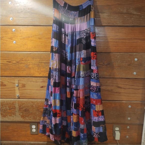 Lady Lace Designs | Patchwork Quilt Hippie Boho Festival Skirt - Picture 2 of 5